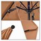 California Umbrella 11' Black Aluminum Market Patio Umbrella, Sunbrella Cocoa 194061333358 - alternate 2
